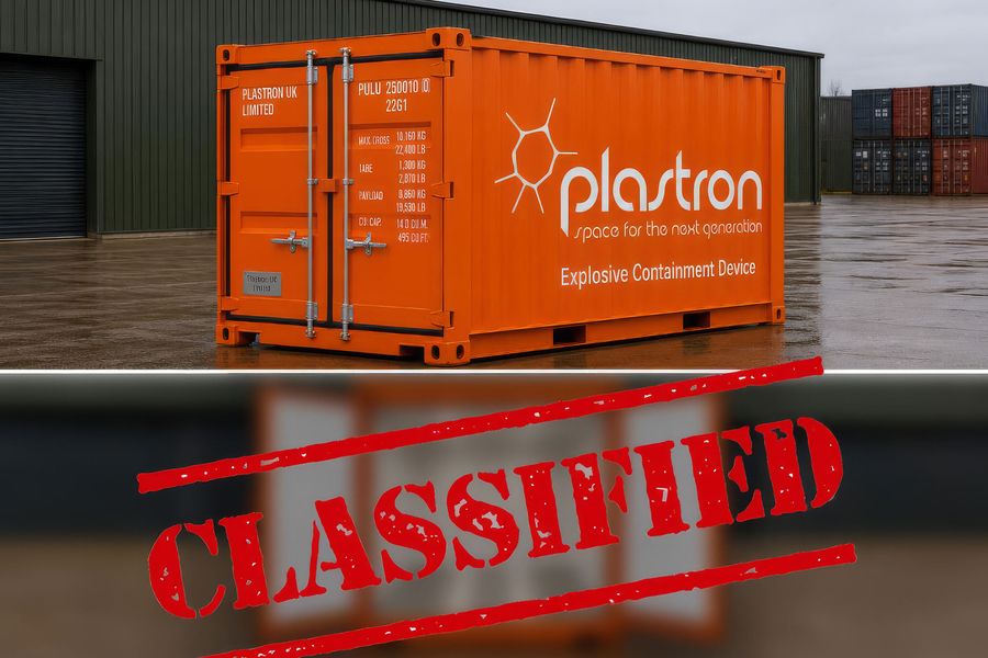 Plastron explosive containment test system